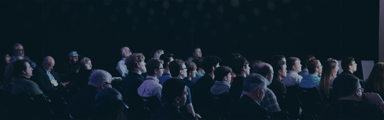 Conference crowd wide